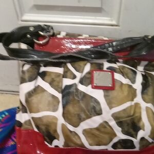 Stylish Red and Brown Women's Bag